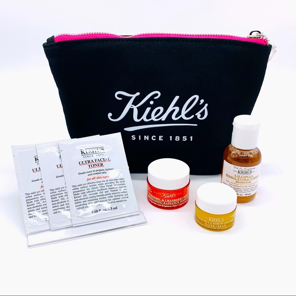 KIEHLS Unisex Skincare Variety Bundle Bag